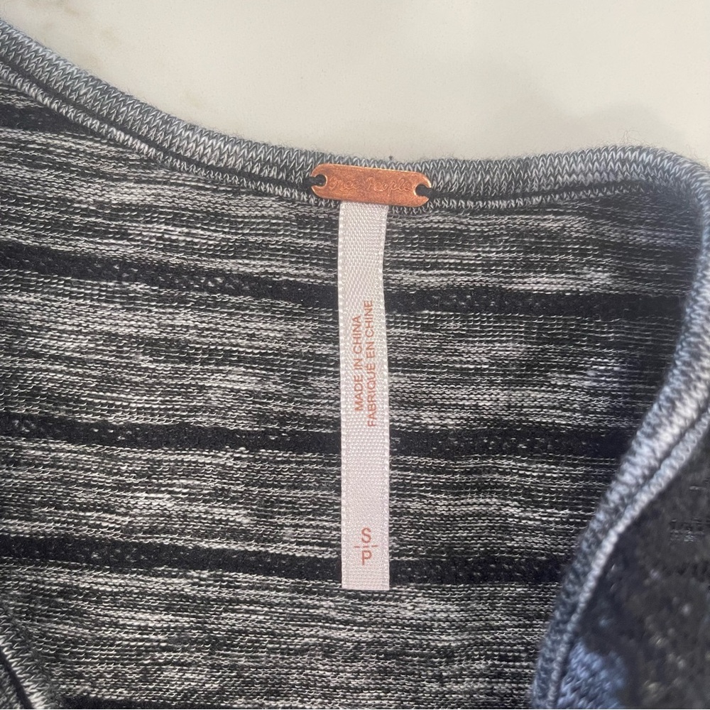 NWOT Free People black and grey maxi dress - Picture 5 of 13